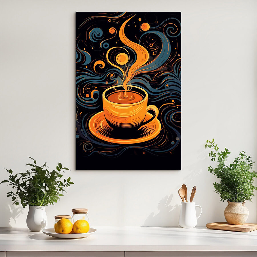 Kaffeetasse mit Rauch