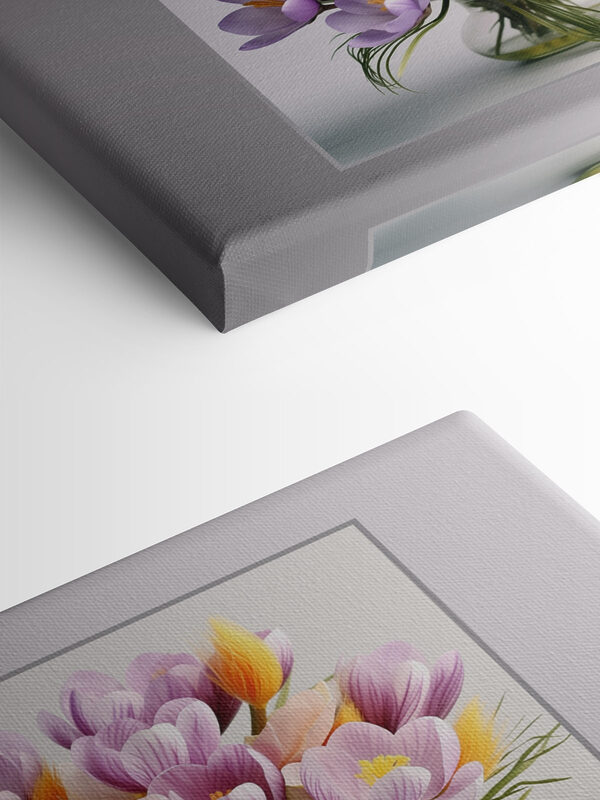 Collage aus Blumen in einer Vase Collage aus Blumen in einer Vase