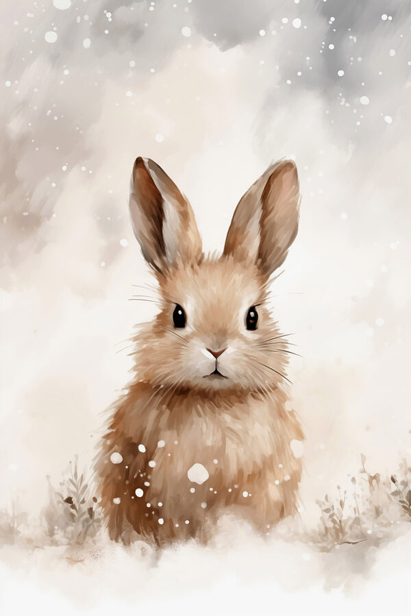 Kaninchen im Schnee Kaninchen im Schnee