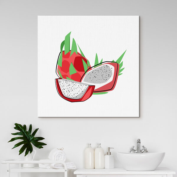 Zeichnung einer Drachenfrucht Zeichnung einer Drachenfrucht