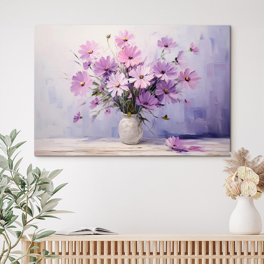 Gemälde von Blumen in einer Vase Gemälde von Blumen in einer Vase