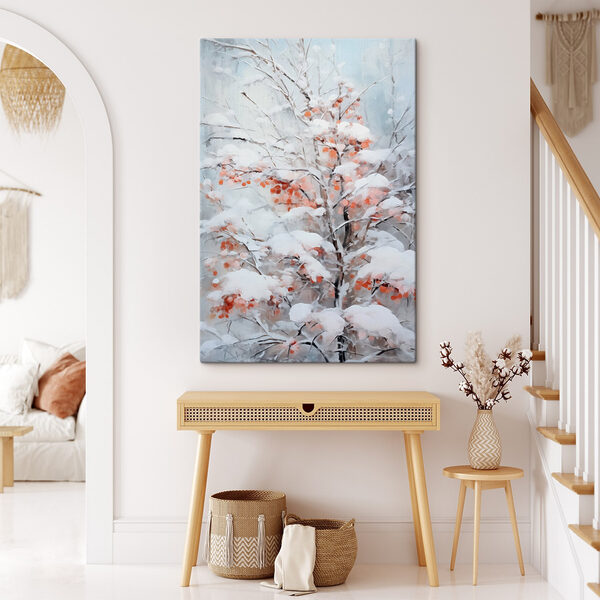 Baum mit Schnee bedeckt Baum mit Schnee bedeckt