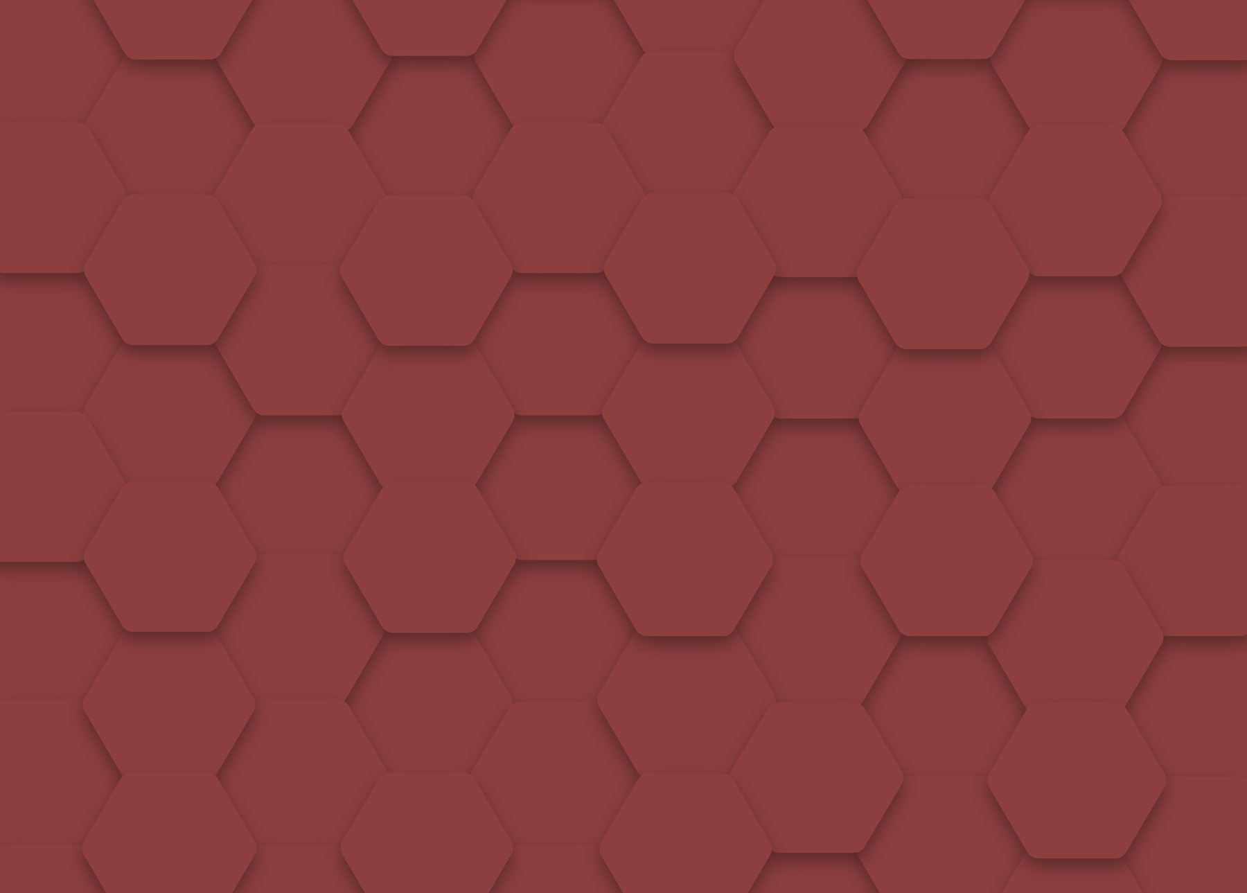 Red hexagons on a surface Red hexagons on a surface