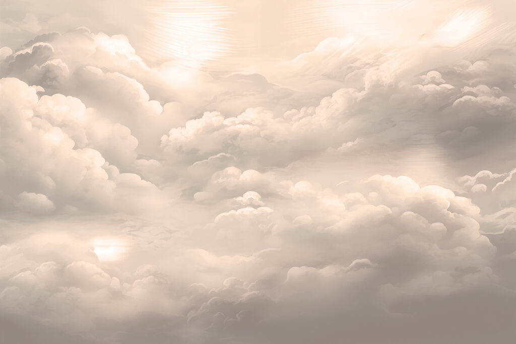 Sanfte Wolken treiben über den Himmel Sanfte Wolken treiben über den Himmel