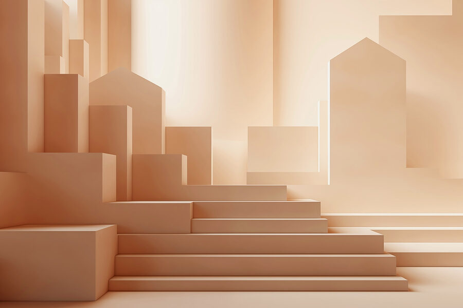 Fototapeten Treppe in einem Raum – Bild 3