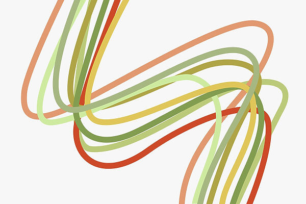 Bunte Linien auf weißem Hintergrund Bunte Linien auf weißem Hintergrund