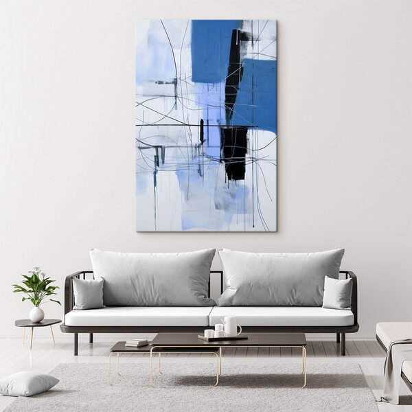 Wandbilder Malerei eines blauen und schwarzen Quadrats (Artikelnummer: s41599) Wandbilder Wandbilder Malerei eines blauen und schwarzen Quadrats (Artikelnummer: s41599)