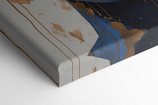 Striking fusion of blue and metallic Striking fusion of blue and metallic