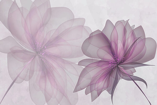 Ein paar lila Blumen Ein paar lila Blumen