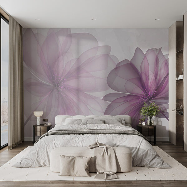 Ein paar lila Blumen Ein paar lila Blumen