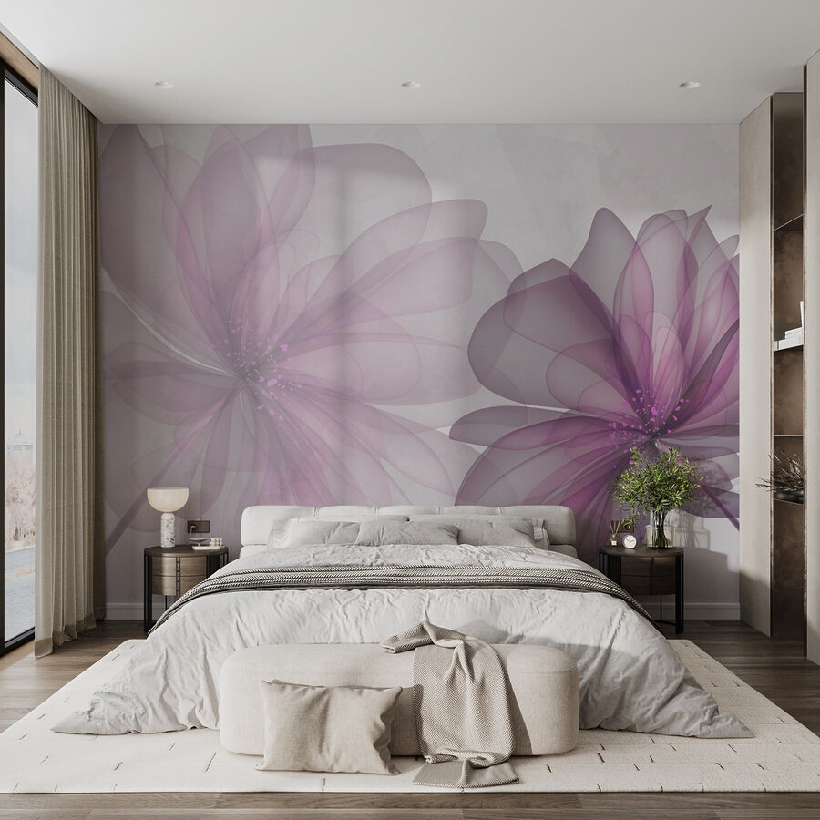 Ein paar lila Blumen Ein paar lila Blumen