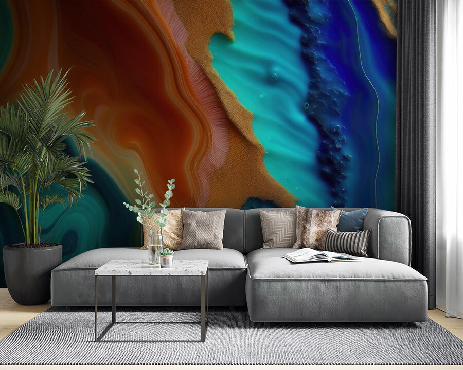 Faszinierende Wellen aus Farbe und Textur Faszinierende Wellen aus Farbe und Textur