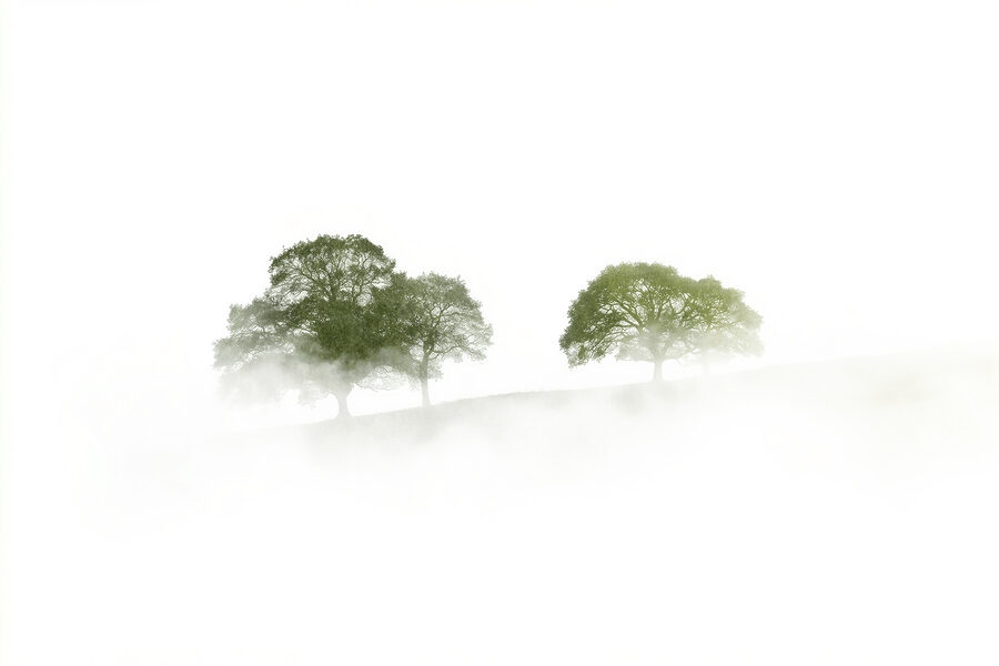Bäume im Nebel