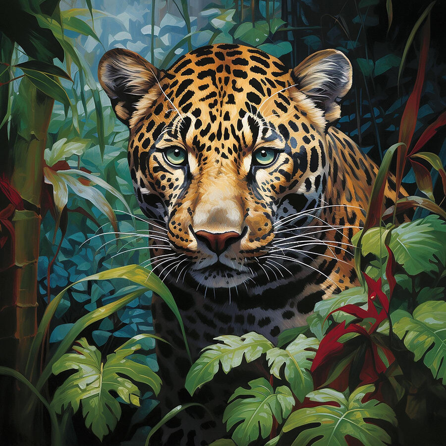 Leopard im Dschungel