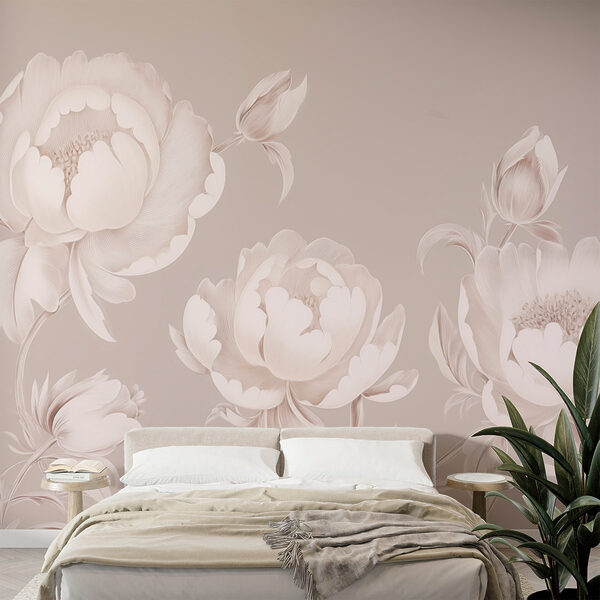 Tapete mit Blumen Fototapeten Tapete mit Blumen