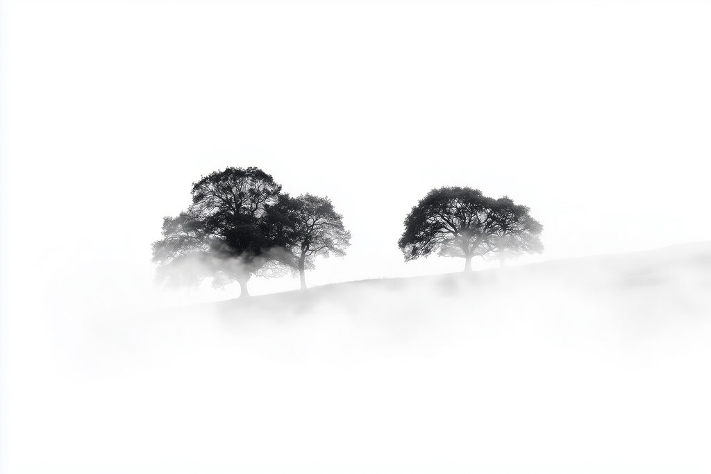 Baumgruppe im Nebel Baumgruppe im Nebel