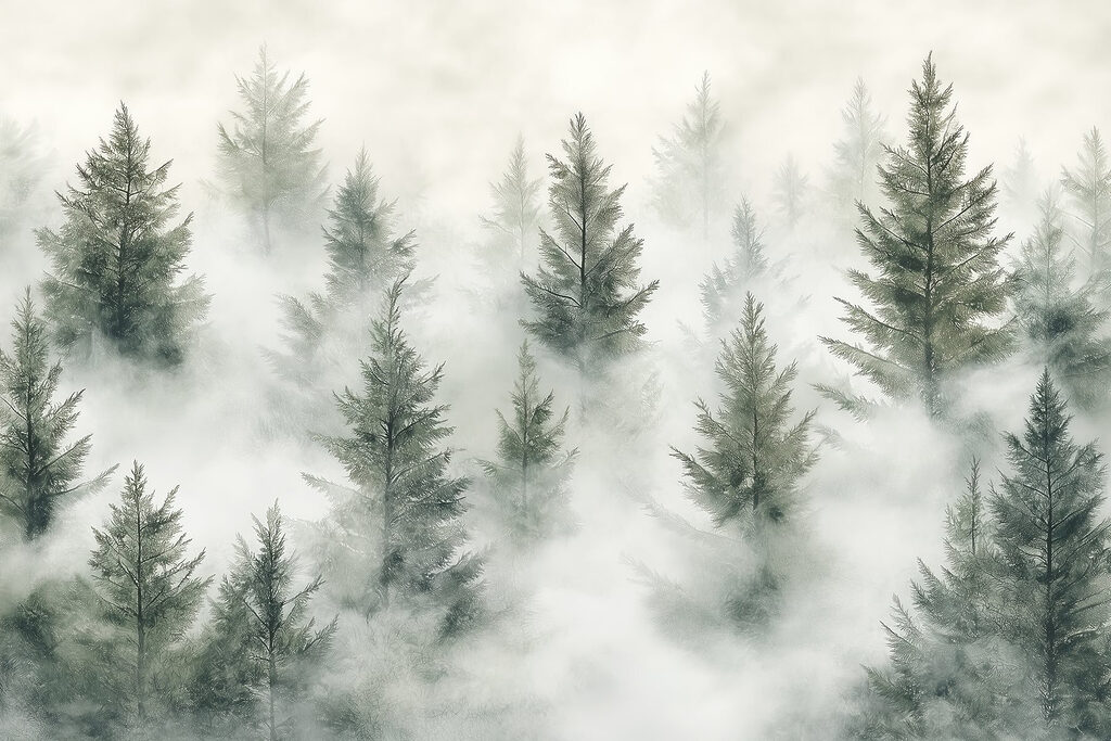 Baumgruppe mit Nebel Baumgruppe mit Nebel