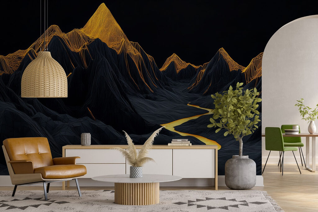 River running through a mountain range River running through a mountain range