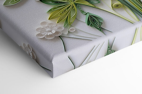 Papierblumen und Blätter Papierblumen und Blätter