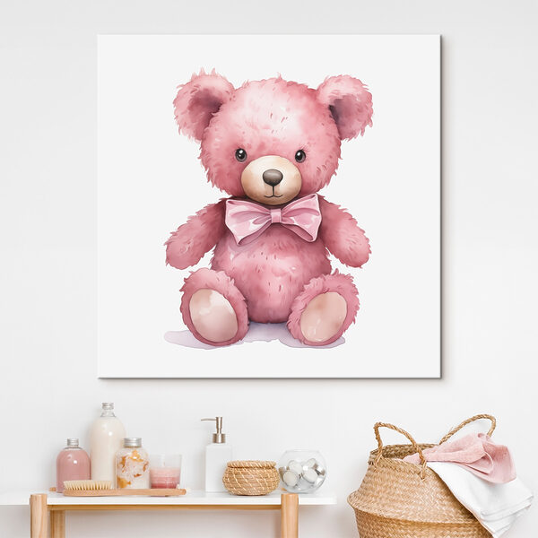 Rosa Teddybär mit Fliege Rosa Teddybär mit Fliege