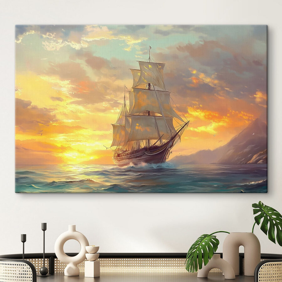 Schiff auf dem Ozean Schiff auf dem Ozean
