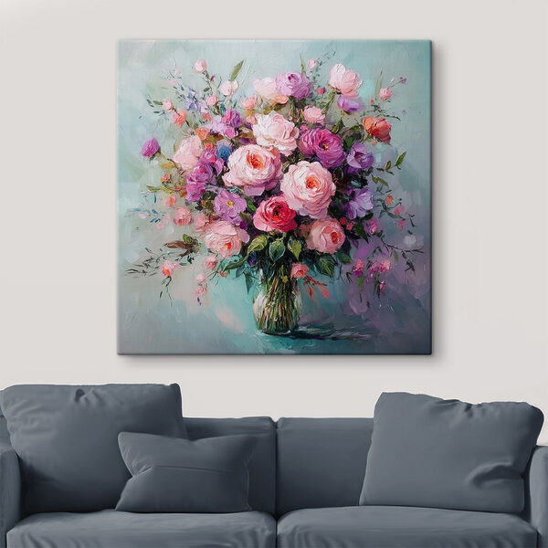 Gemälde von Blumen in einer Vase Gemälde von Blumen in einer Vase