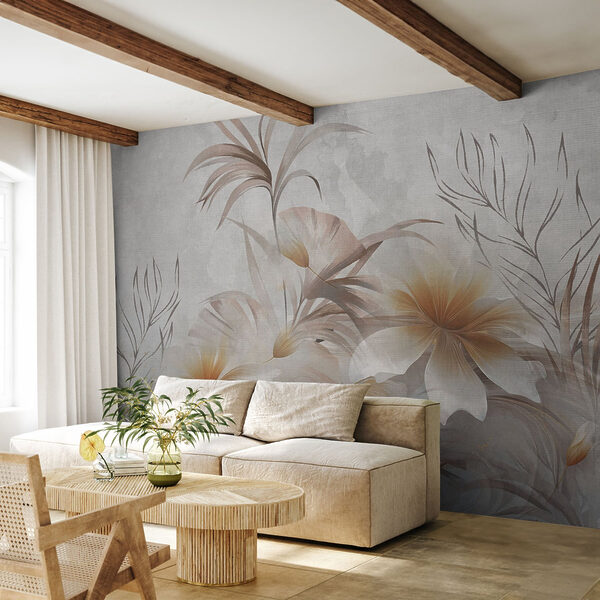 Elegantes florales Design mit sanften Farbtönen Elegantes florales Design mit sanften Farbtönen