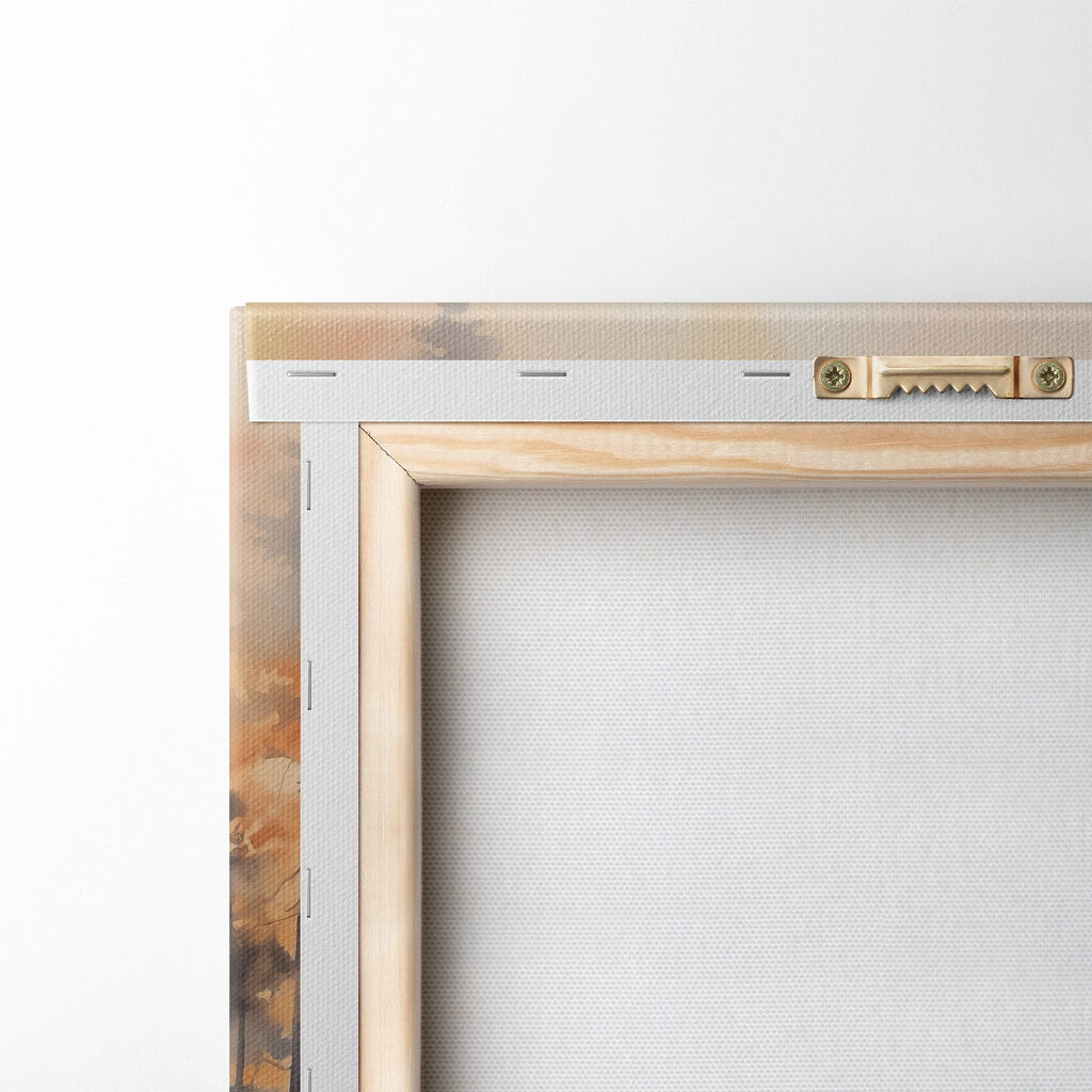 Watercolor painting of a river with trees and plants Watercolor painting of a river with trees and plants