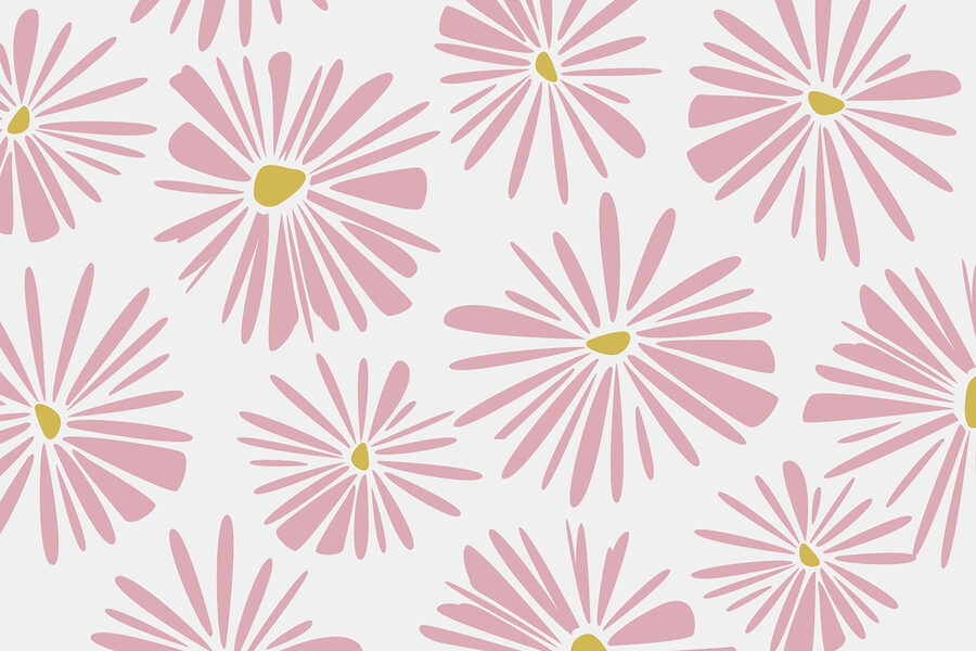 Muster aus rosa Blumen