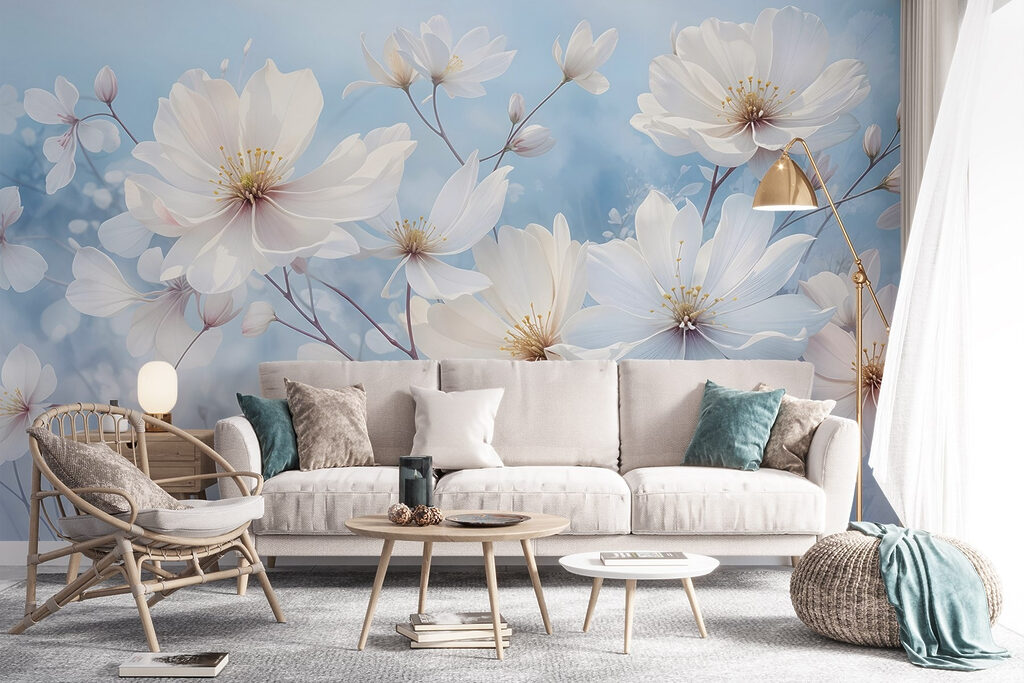 Group of white flowers