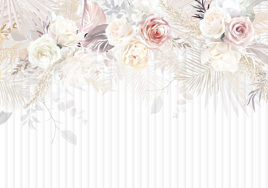 Weiße und rosa Blumen Weiße und rosa Blumen