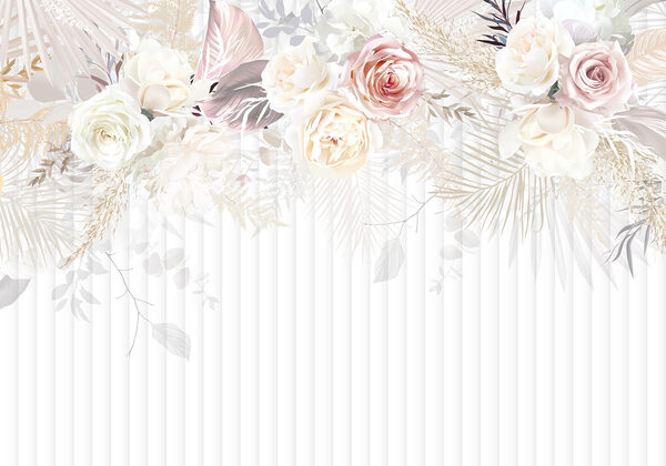 Weiße und rosa Blumen Weiße und rosa Blumen
