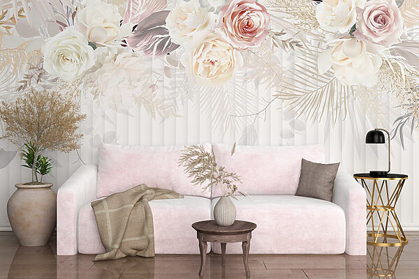 Weiße und rosa Blumen Weiße und rosa Blumen
