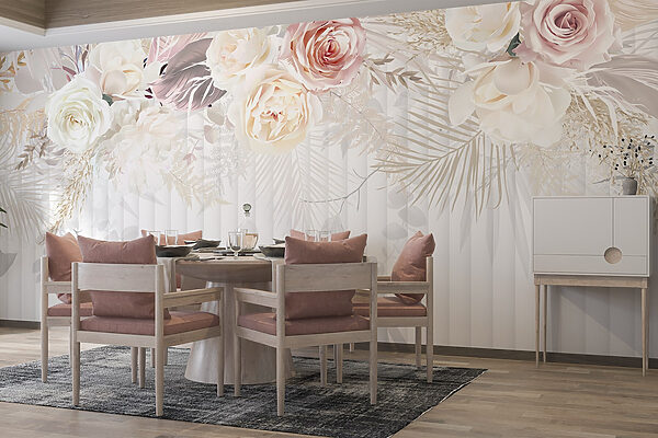 Weiße und rosa Blumen Weiße und rosa Blumen