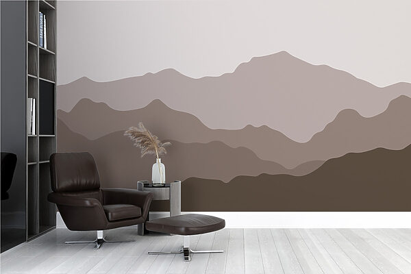 Bergkette mit grauem Himmel Bergkette mit grauem Himmel