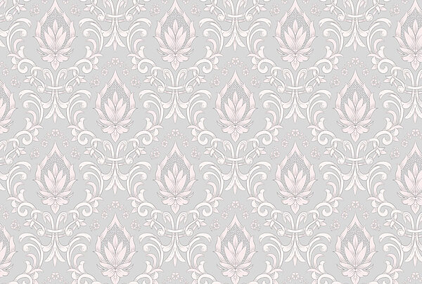 Tapete mit rosa und weißen Motiven Tapete mit rosa und weißen Motiven