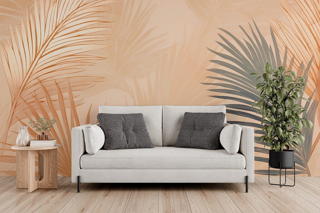 Serene foliage in soft hues