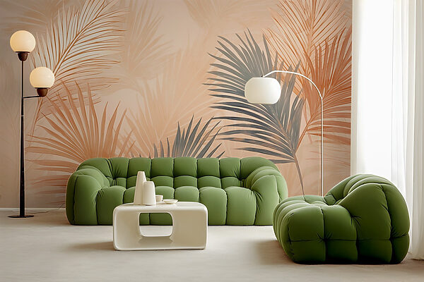 Serene foliage in soft hues