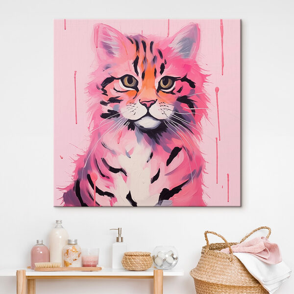Gemälde einer Katze Gemälde einer Katze