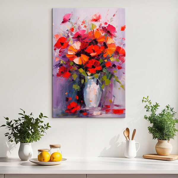 Gemälde von Blumen in einer Vase Gemälde von Blumen in einer Vase