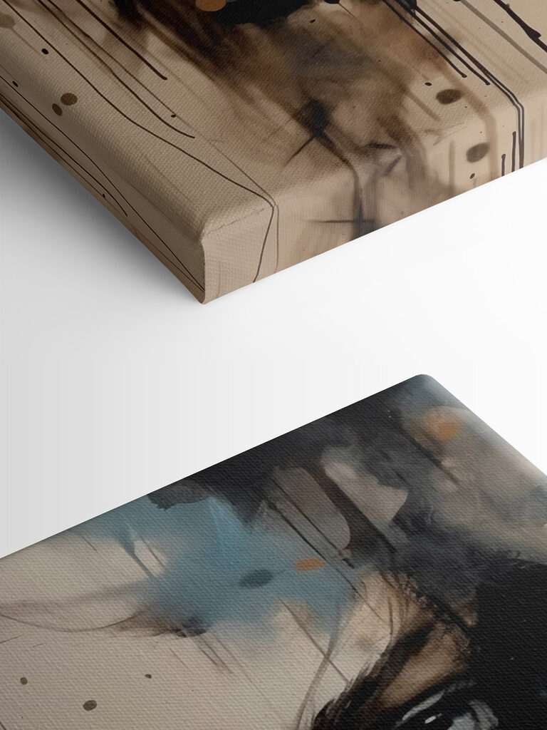 Painting of a woman's face