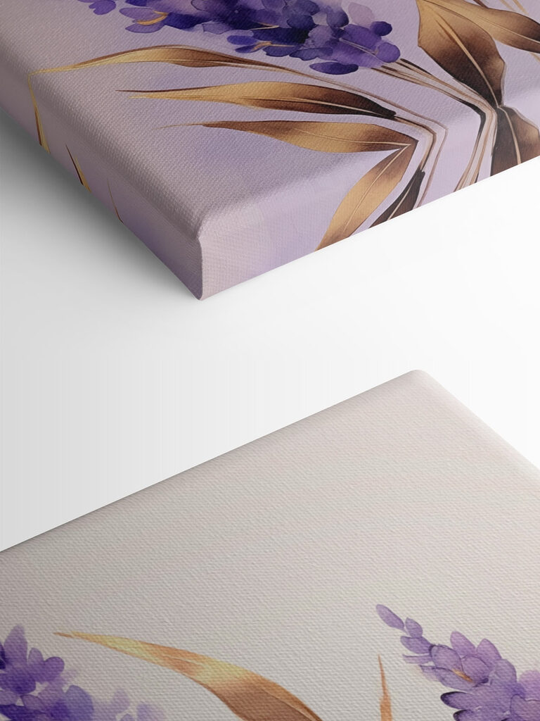 Delicate blooms in soft lavender hues