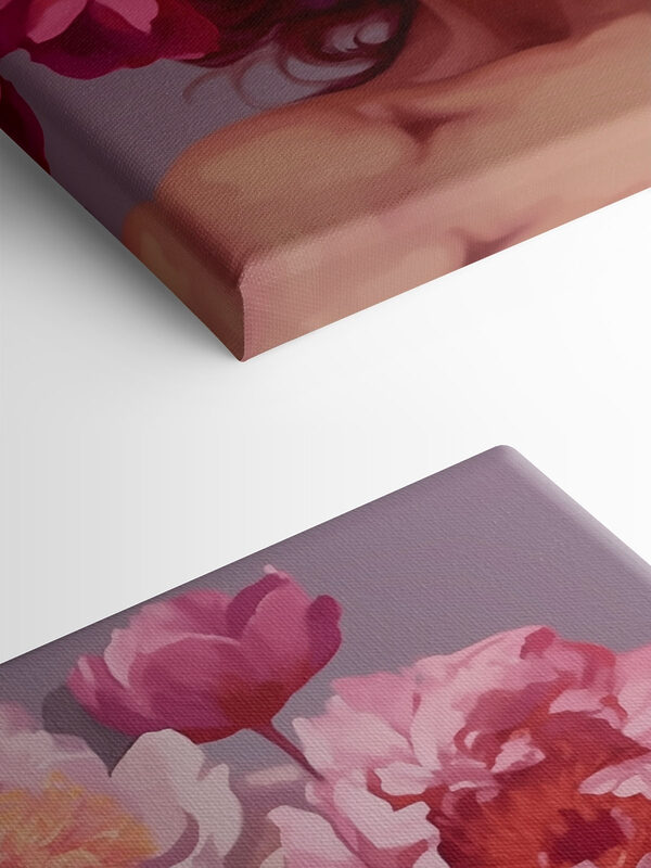 Woman with flowers on her head Woman with flowers on her head