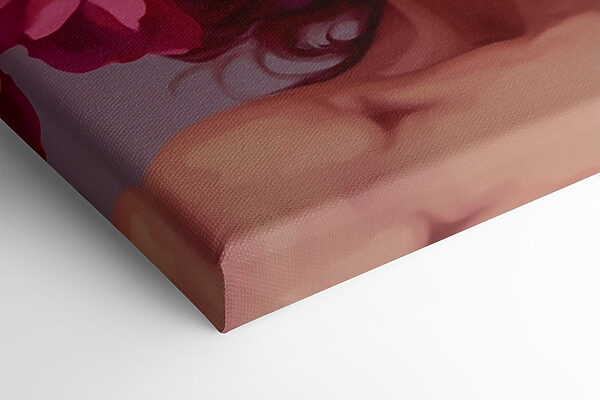 Woman with flowers on her head Woman with flowers on her head