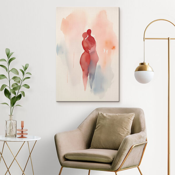 Aquarell von zwei Personen Aquarell von zwei Personen