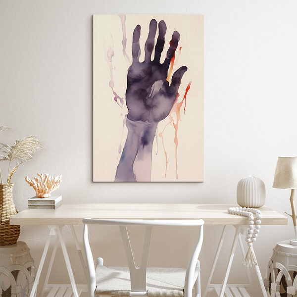Hand mit Farbspritzern s41704pig306 600x600 - Hand mit Farbspritzern