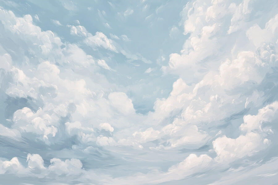 Blauer Himmel mit Wolken