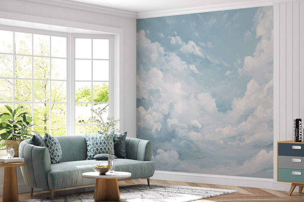 Blue sky with clouds