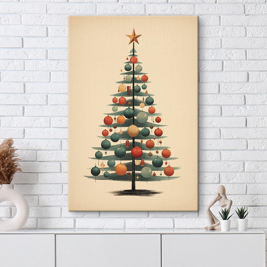 Weihnachtsbaum mit Ornamenten