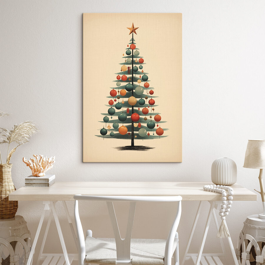 Weihnachtsbaum mit Ornamenten